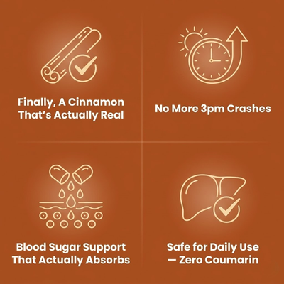 Ceylon Cinnamon Softgels 12:1 — Blood Sugar & Energy Support