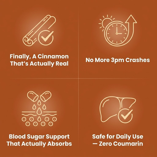 Ceylon Cinnamon Softgels 12:1 — Blood Sugar & Energy Support