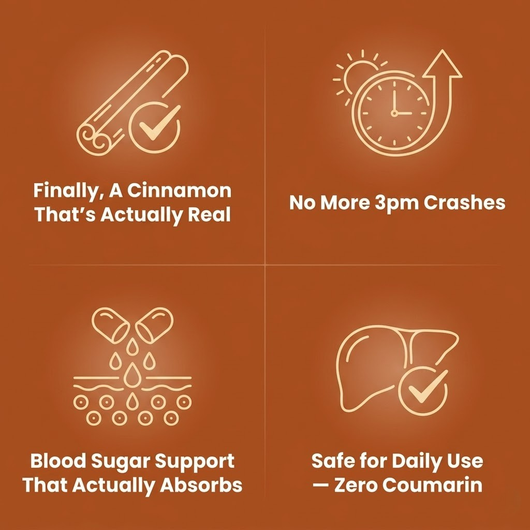 Ceylon Cinnamon Softgels 12:1 — Blood Sugar & Energy Support