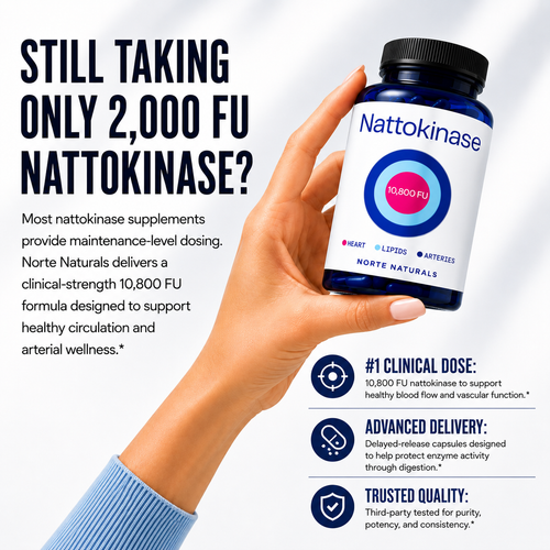 Nattokinase 10,800 FU — Plaque & Pressure Support