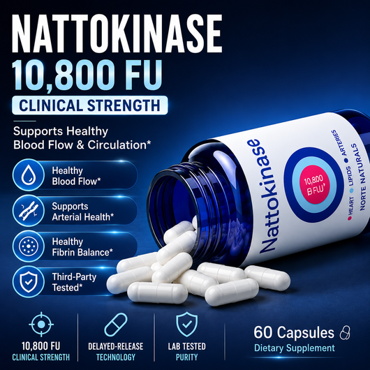 Nattokinase 10,800 FU — Plaque & Pressure Support