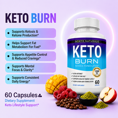 keto Burner Carb Blocker 1200mg — Keto & Glucose Support